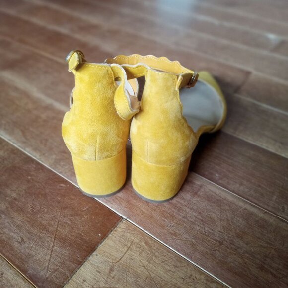 Lord & Taylor Suede Block Heeled Shoes - Picture 3 of 7